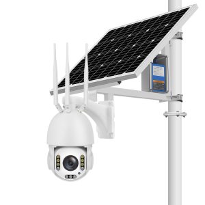 30X Optical Zoom FHD IP 80w Solar Camera Outdoor Spherical 360 Degree