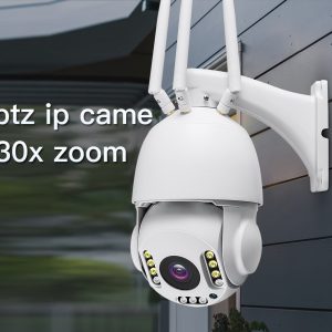 30X Optical Zoom FHD IP 80w Solar Camera Outdoor Spherical 360 Degree